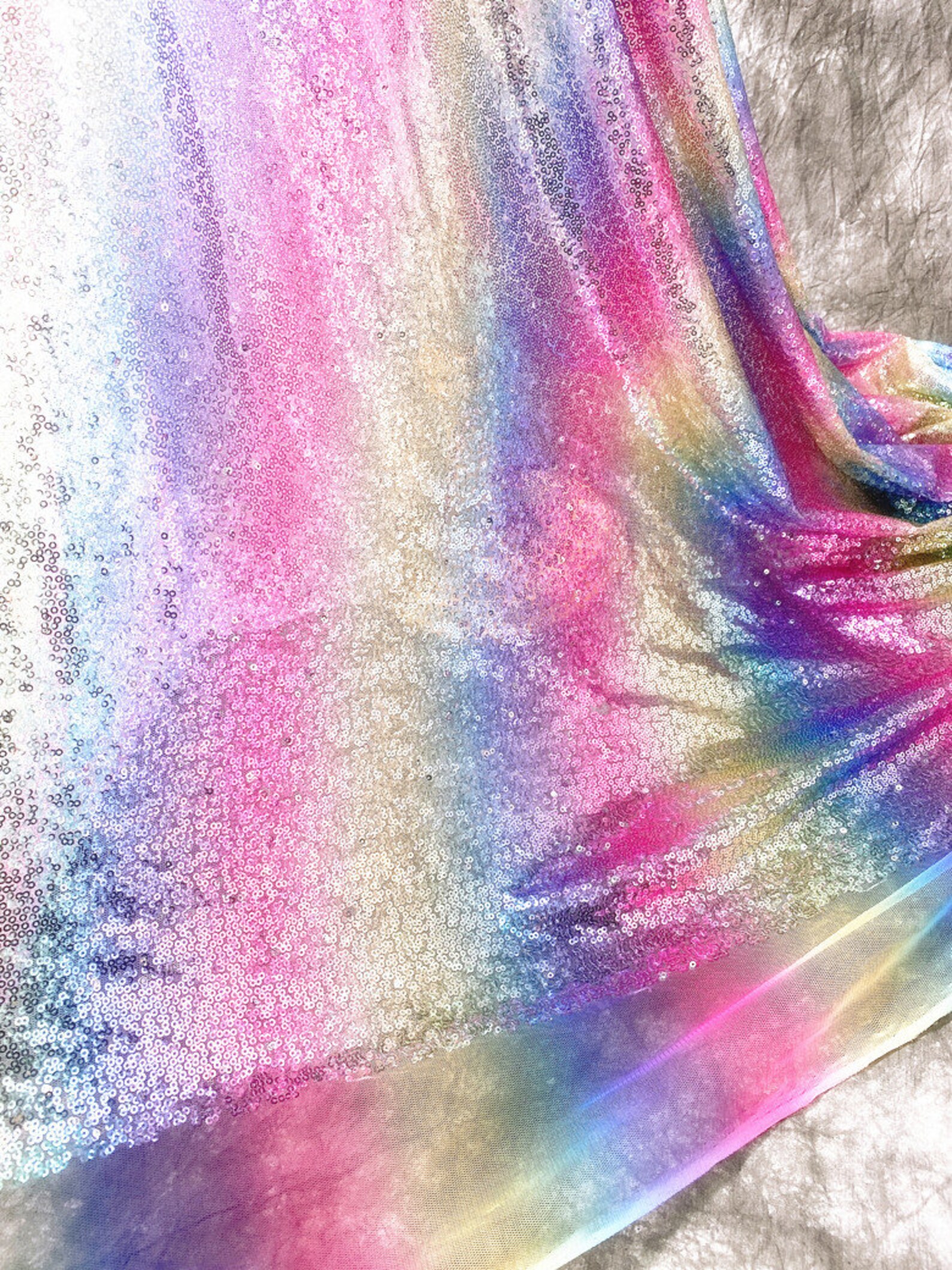 Ombre Sequins Lace Fabric Paillette Sequin Fabric Etsy