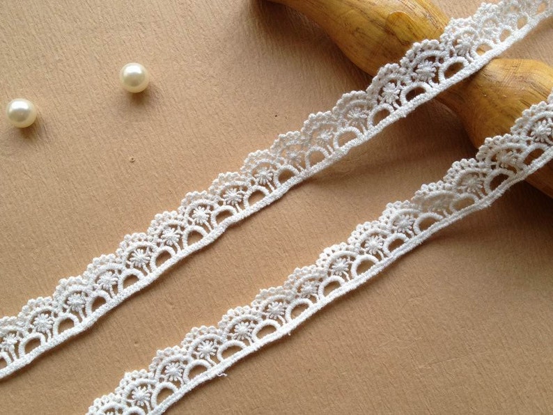 Cotton Lace Trim Lovely Ribbon Lace in off White for Sewing Etsy