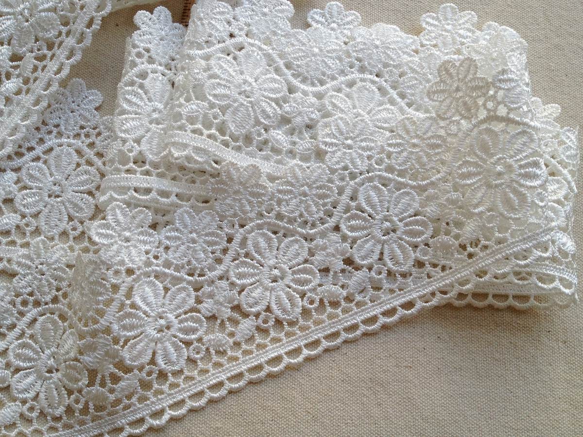 2 Yards Gorgeous Venise Hollowed Lace Trim in White for | Etsy