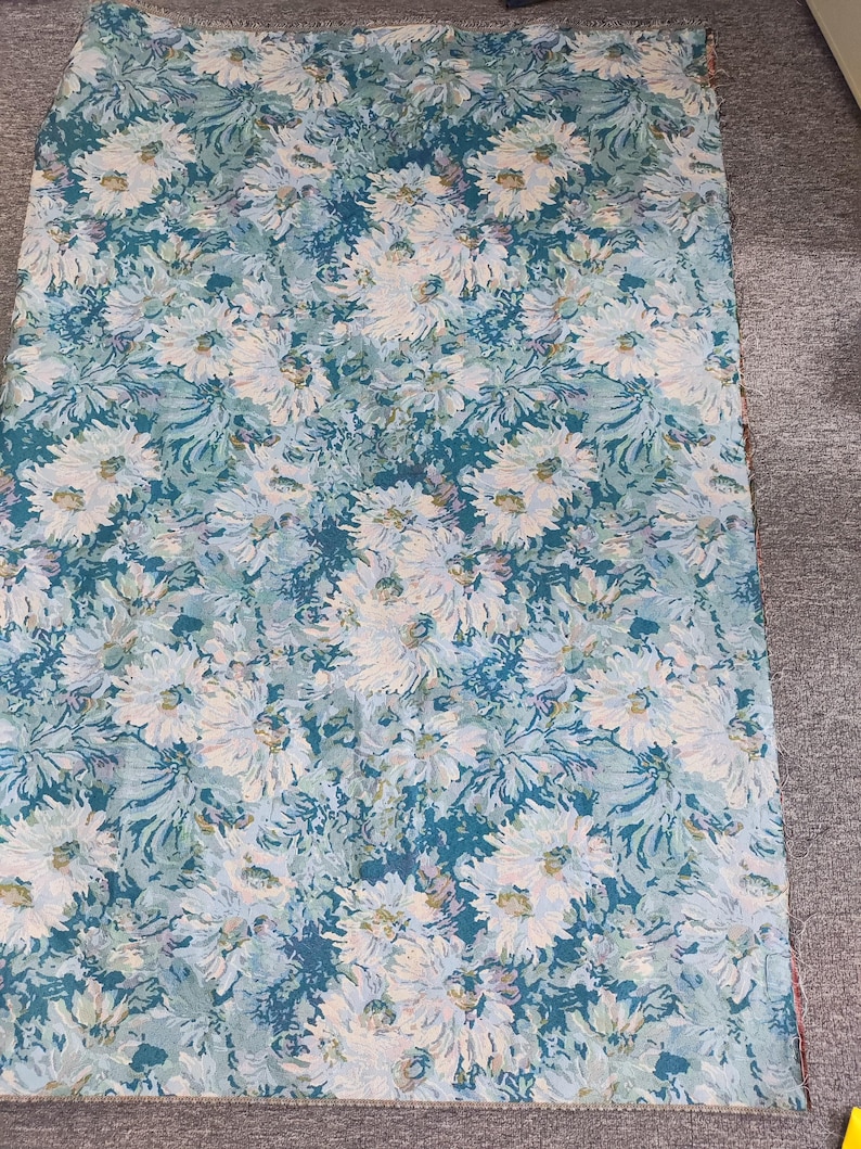 Vintage Floral Jacquard Fabric, Oil Painting Style Flower Venice Fabric, For Boho Dress, Cottagecore Clothing, Coat, Rug, DIY Bag Material image 9