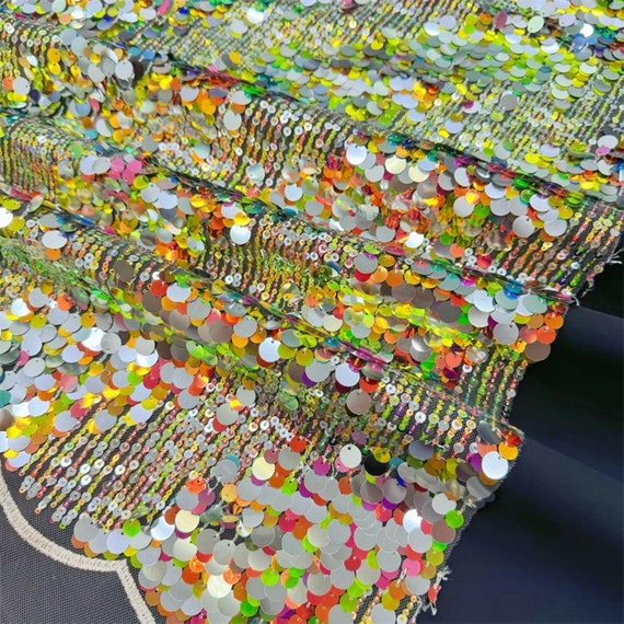 Muti Colors Sequin Tulle Material Muti Colors Sequin Tulle Material