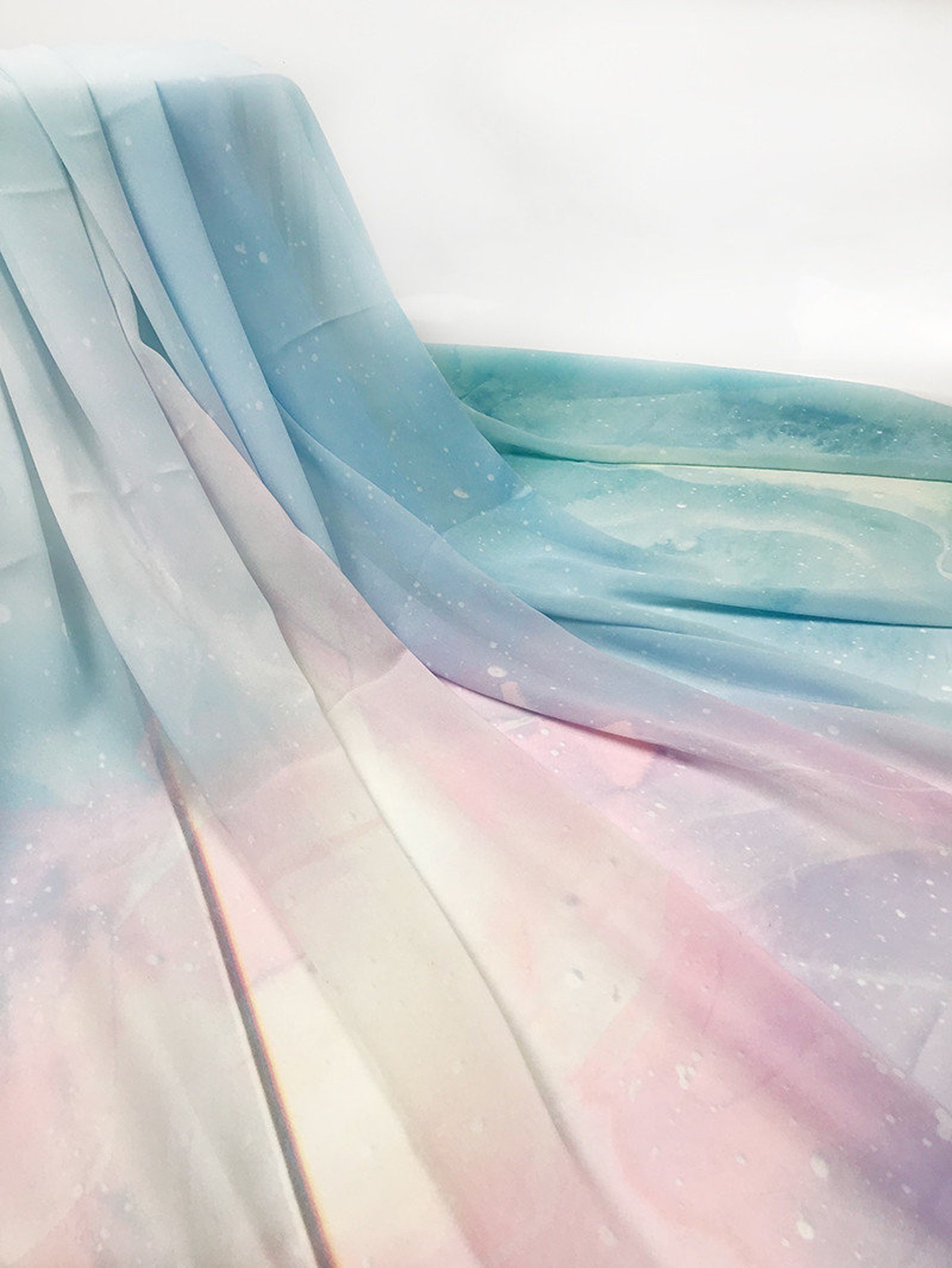 Ombre Chiffon Lace Fabric Gradient Texture Soft Flowing - Etsy