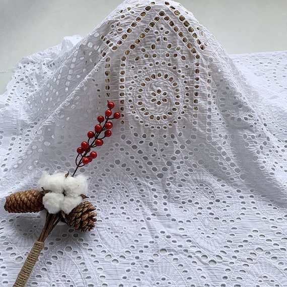 Retro Embroidery Flower Eyelet Cotton Lace Fabric, Geometry Fabric for Boho Dress, Beach Dress, Summer Dress, Wedding Dress, by 1 Yard - Etsy Retro Embroidery Flower Eyelet Cotton Lace Fabric, Geometry Fabric for Boho Dress, Beach Dress, Summer Dress, Wedding Dress, by 1 Yard - Etsy