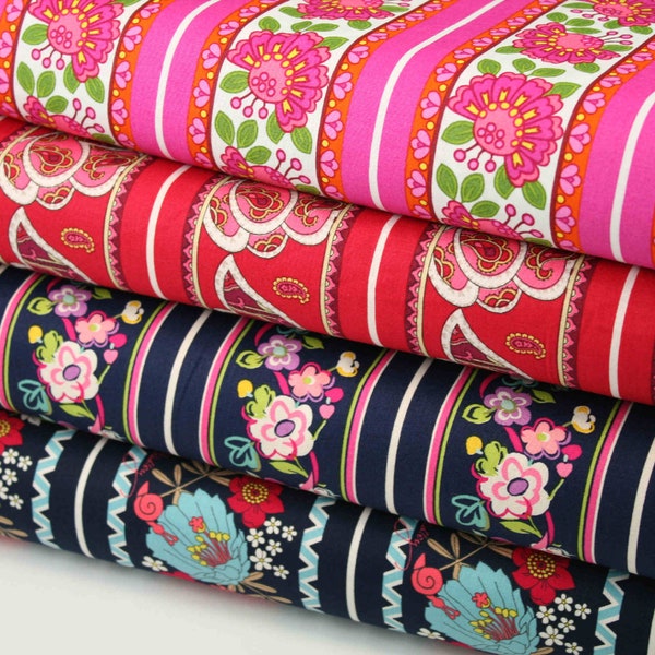 Vera Bradley Designs Floral 100% Cotton Quilting Bunting Clothes Fabric 4 Colors Available