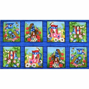 Beautiful Birds By Henry Glass Craft Fabric Panel 100% Cotton Quilting Fabric