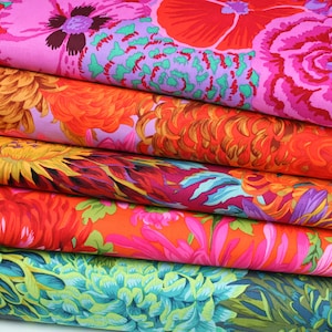 Kaffe Fassett Collective  Chrysanthemum- Bekah-Shaggy Cotton Craft Fabric Sold By 0.5m