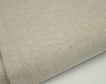 Premium Natural Plain Cotton Linen Blend Fabric Embroidery Curtain Craft 55&quot; Wide FREE SHIPPING