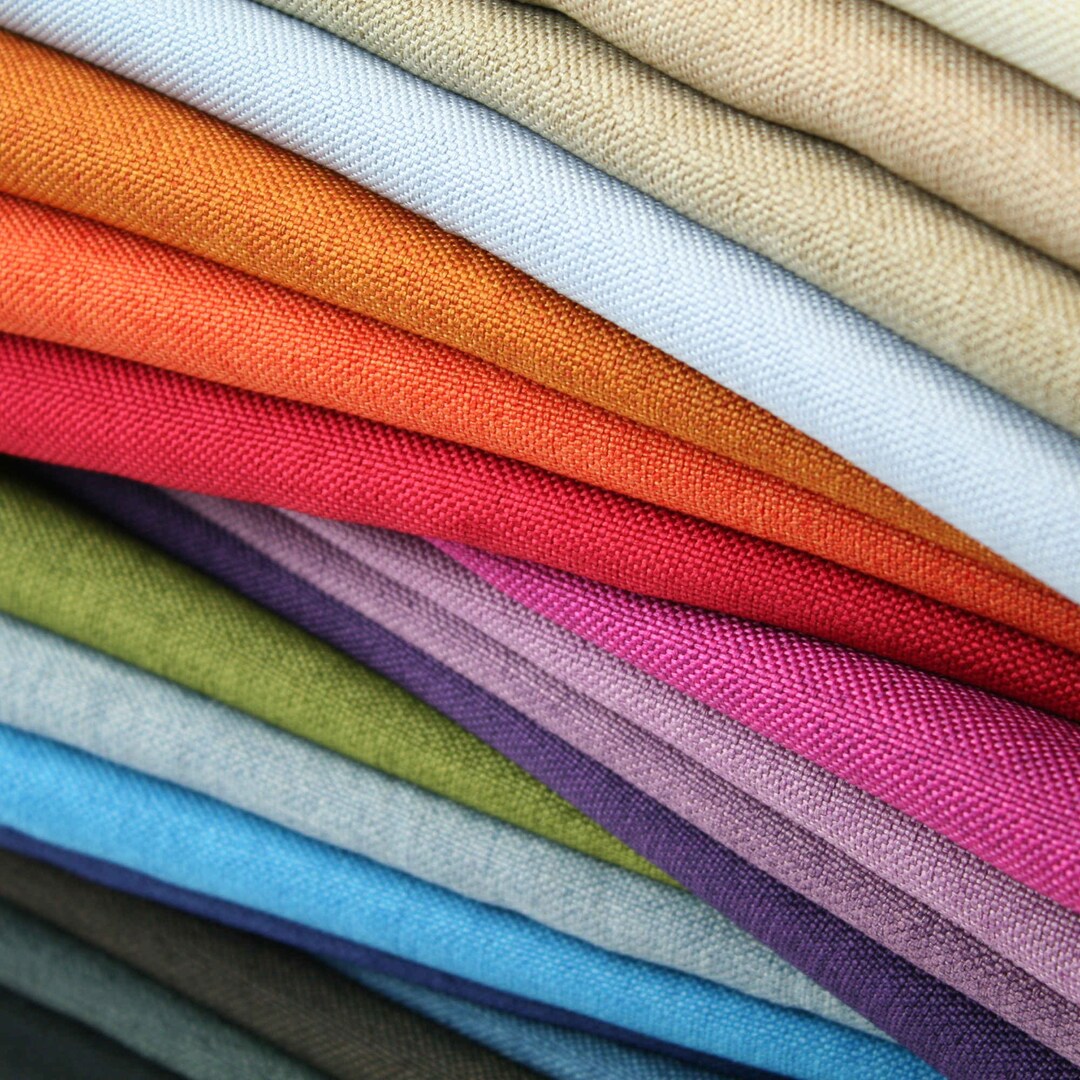 Premium Plain Upholstery Fabric Sofa Armchair Cover Curtain Cushion 1.48m W 20 Colours FREE