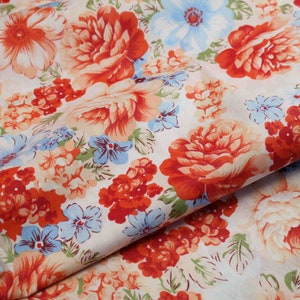2m Floral Dress Craft Quilting Backing 100% cotton fabric 63&quot; super width Free Shipping Sold By The Meter