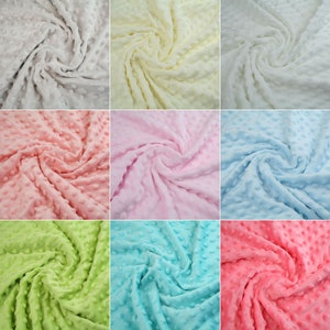 Premium  Dimple Super Soft Cuddle Plush Fleece Blanket Fabric width 176cm/69"