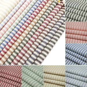 Ticking Stripes 100% Cotton Fabric Premium Quality 57" /146cm Wide FREE SHIPPING