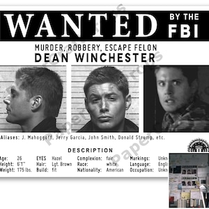 Dean Winchester Steckbrief