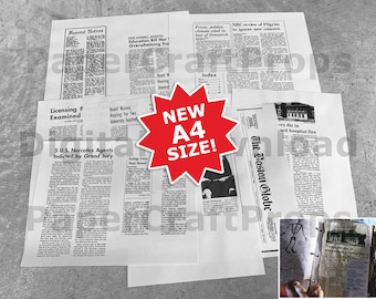 新A4サイズ！ジョン・ウィンチェスターのジャーナルレプリカ新聞切り抜き