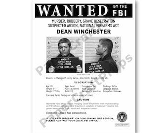 Se busca Dean Winchester Póster
