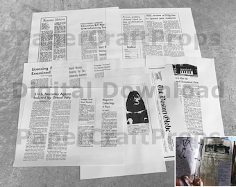 ジョン・ウィンチェスターの日記レプリカ新聞切り抜き