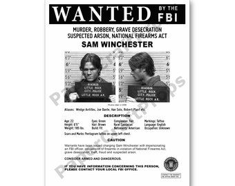 Se busca Sam Winchester Póster