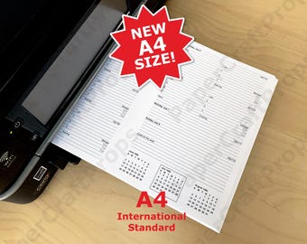 新登場！A4サイズ！ジョン・ウィンチェスターのジャーナルDIYカレンダーページ