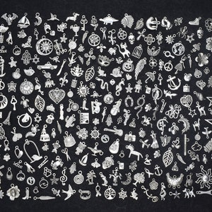 Charms in Bulk, Tibetan Silver Charms, Charms for Jewelry Making, Pendant & Charms, Antique Silver Charms, No Doubles Charms or Pair Charms