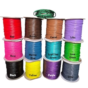 2mm koreanische gewachste Schnur, gewachste Polyesterschnur, geflochtener Faden, Schmuckherstellung, für Armbänder, Bastelbedarf