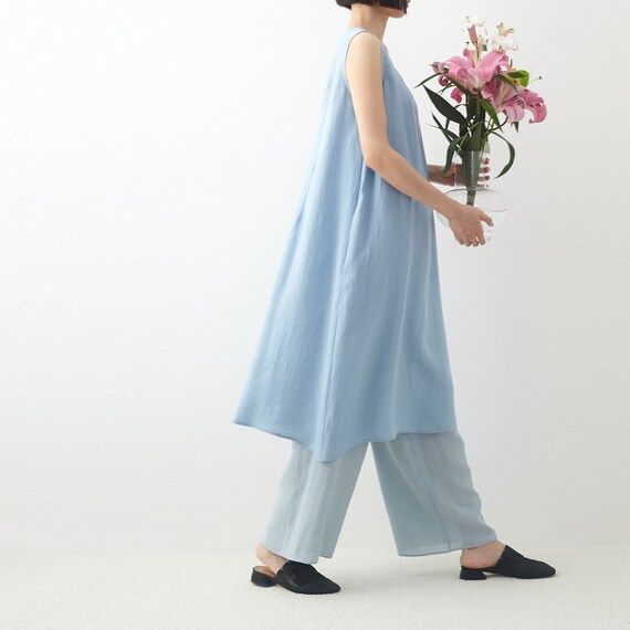 light blue tank dress Sierra Merino Wool Tank Dress - Sea Blue – Sierra Tank Dress