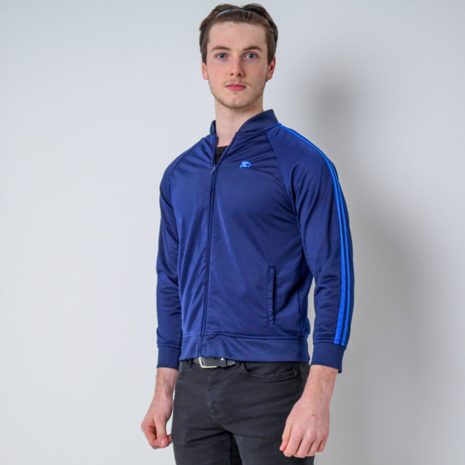 Vintage Starter Tracksuit Jacket Blue Men's Etsy