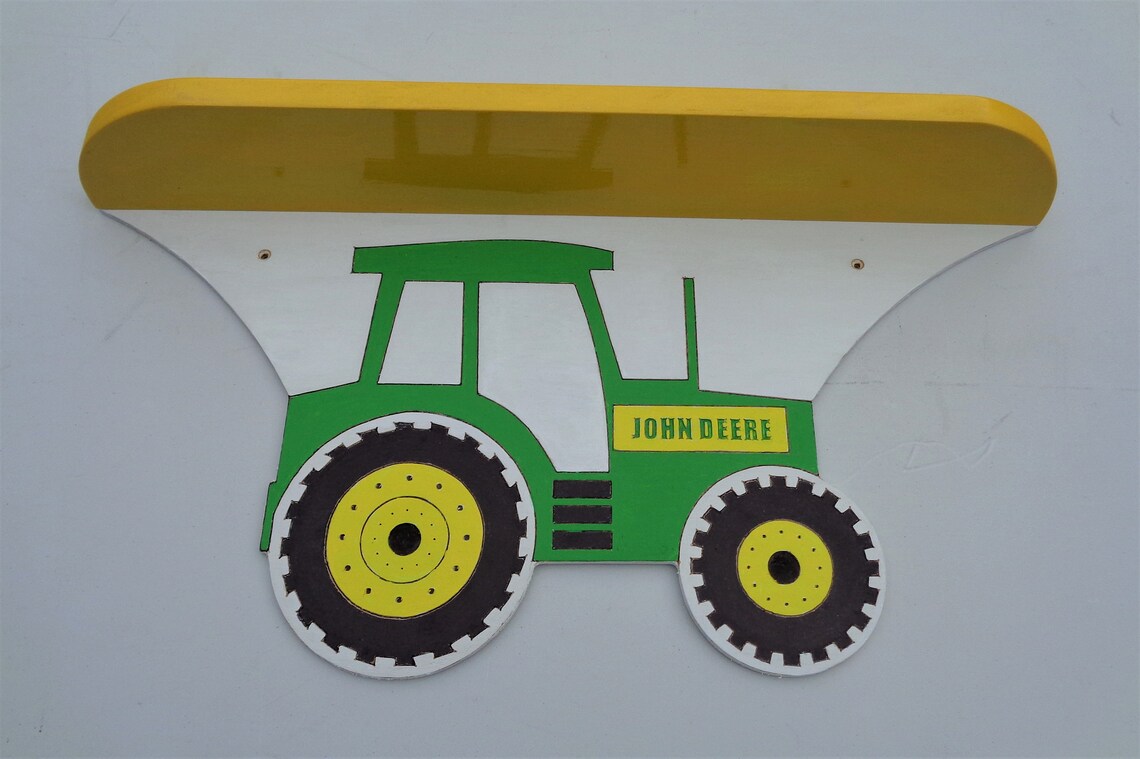 John Deere Tractor Wall Shelf Hand Made in USA FREE SHIPPING Etsy
