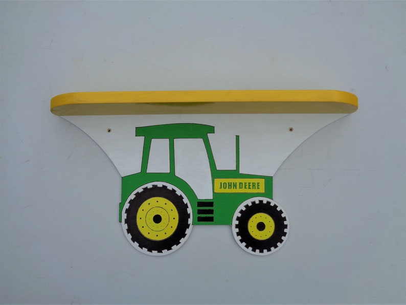 John Deere Tractor Wall Shelf Hand Made in USA FREE SHIPPING Etsy
