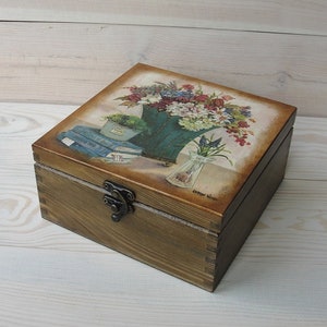 Wooden tea box. Tea chest