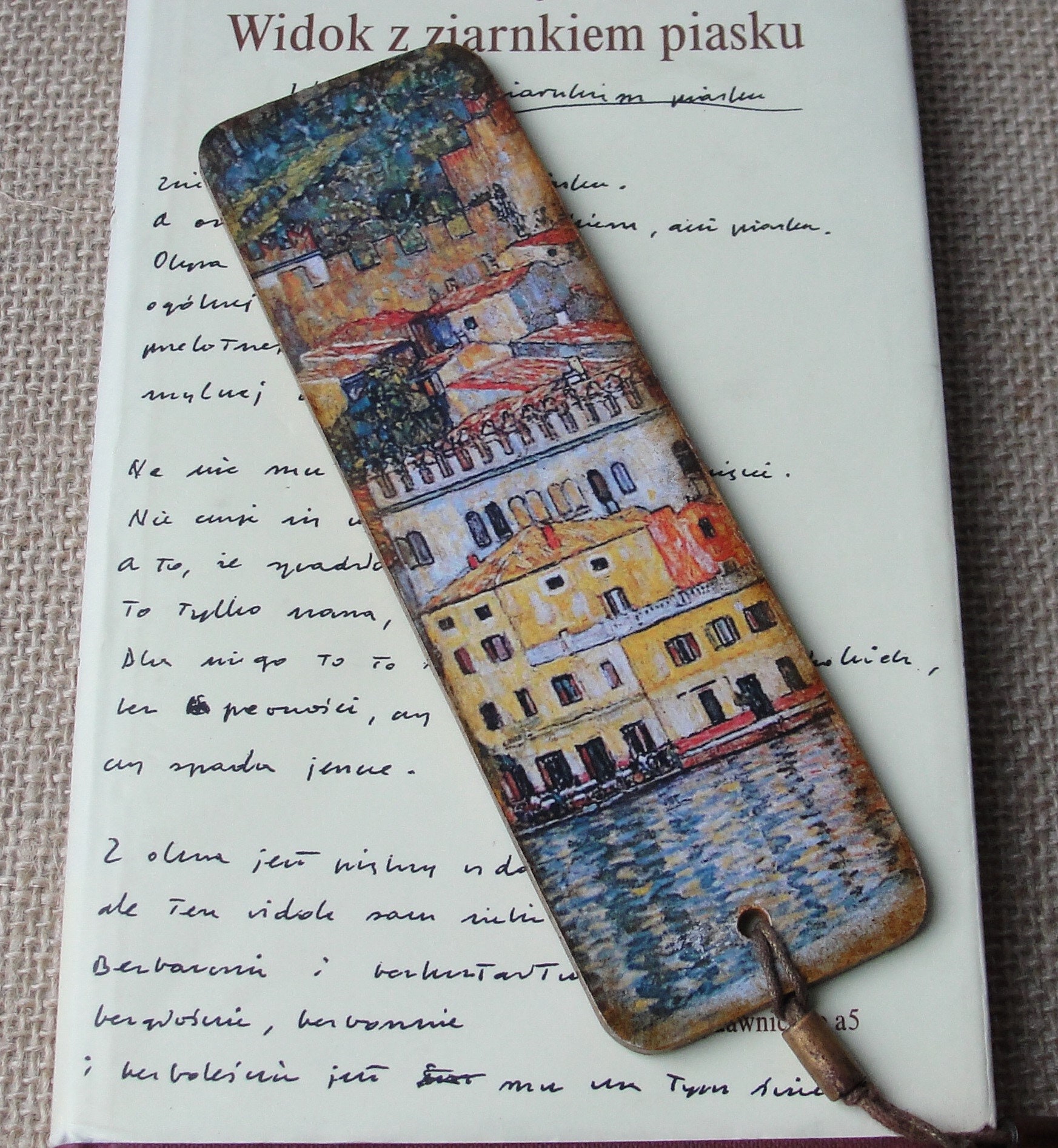 Bookmark With the Graphic Work of Gustav Klimt 