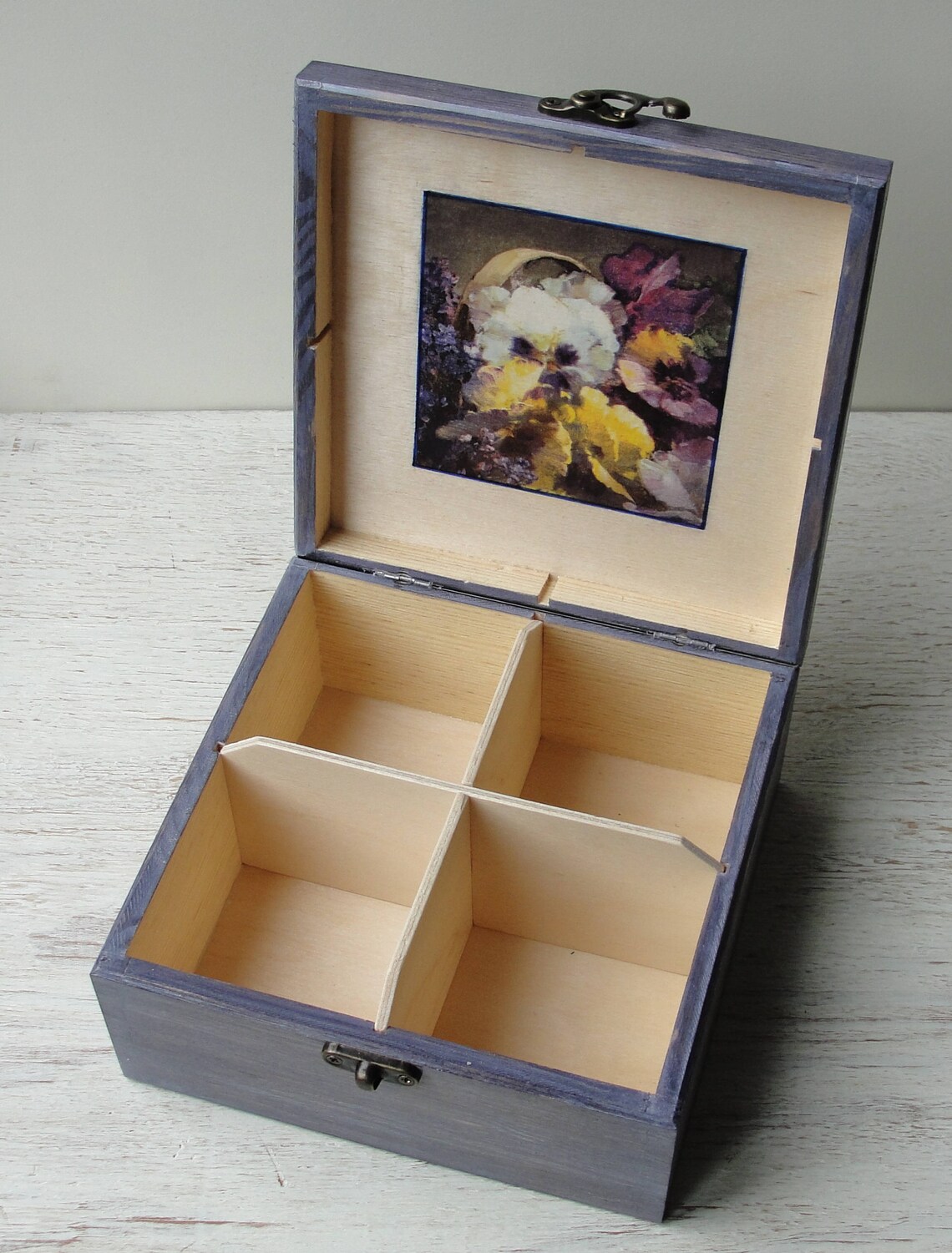 Wooden Tea Box Tea Bag Holder Tea Storage Box Tea Bag Storage Etsy