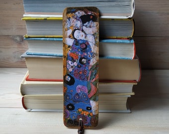 Bookmark with the graphic work of Gustav Klimt