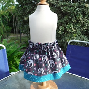 Sally Disney inspired girls skirt handmade paper bag waist skirt image 1