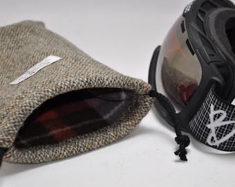 26x16cm Ski Goggle Protection Black Nylon Pouch Bag Storage Glasses Bag Gifts 