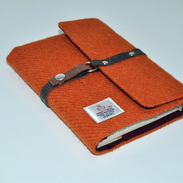 HARRIS TWEED Hobonichi cover- Leather Wrap Collection (Notebook NOT included)