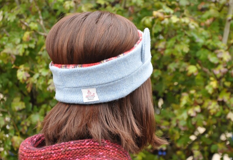 HARRIS TWEED Headband / Earmuffs / Ear Warmer Cat Ear Etsy