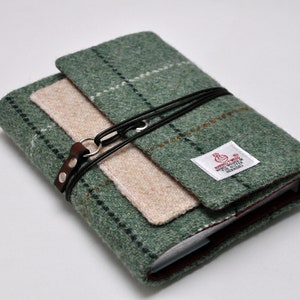 HARRIS TWEED Hobonichi cover- Leather Cord & Eyelet Wrap Collection (Notebook NOT included)