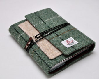 HARRIS TWEED Hobonichi cover- Leather Cord & Eyelet Wrap Collection (Notebook NOT included)