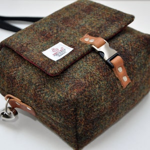 HARRIS TWEED fabric small camera bag/shoulder bag