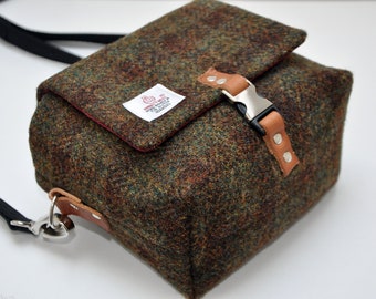 HARRIS TWEED fabric small camera bag/shoulder bag