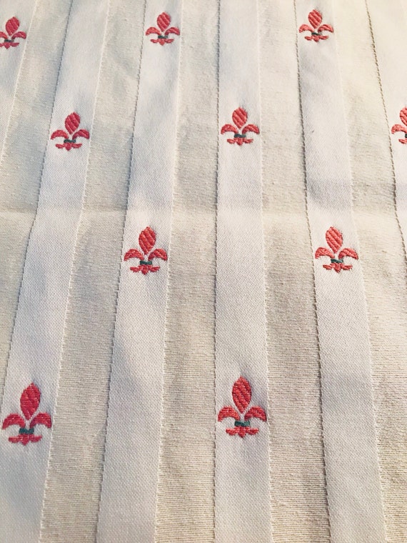 Scout Stripe Mist by Fabricut Velvet Seaglass Mist Beige Stripe Fabric Upholstery Remnant