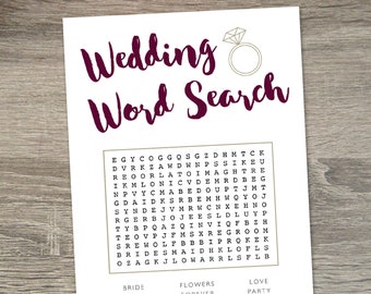Wine Themed Bridal Shower Activities & Games  |  Wine Shower Invite  |  Wine Bottle Shower Invitation  |  Wedding Wordsearch  |  Advice Card