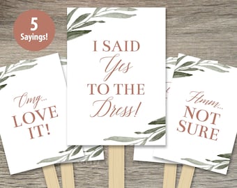 Say Yes to the Dress Sign  |  Wedding Dress Shopping Signs  |  I Said Yes to the Dress Sign  |  Dress Shopping  |  Bridesmaid Shirts Signs