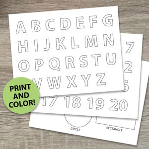 Páginas para colorear para niños / Páginas para colorear del alfabeto / Páginas para colorear del abecedario / Páginas para colorear imprimibles / Actividades de aprendizaje para niños pequeños