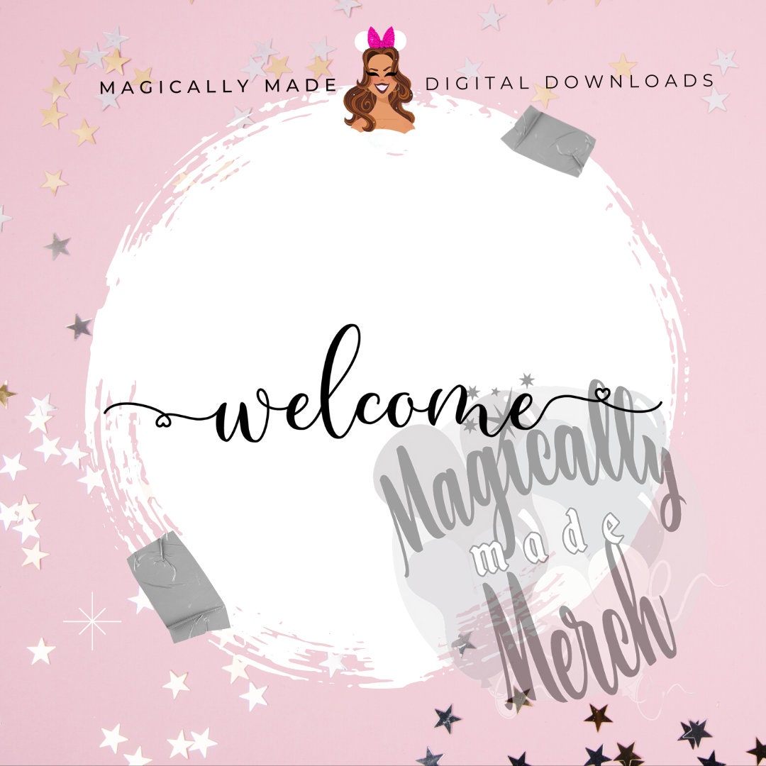 Welcome SVG Great for Cricut PNG Glyph Tails - Etsy