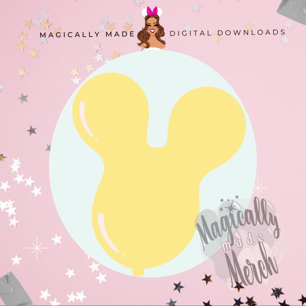 Magical Mouse Ear Balloon SVG - Great for Cricut! - WDW DLR