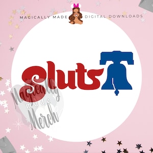 Sl*ts October Phils Series SVG PNG - Great for Cricut! Philadelphia World Red October