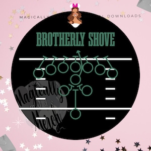 Brotherly Shove Tush Push Philly Adler SVG - ideal für Cricut! Philadelphia Football Kelce Hurts Birds