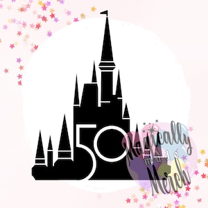 Castillo SVG del 50.° aniversario de WDW: ideal para Cricut