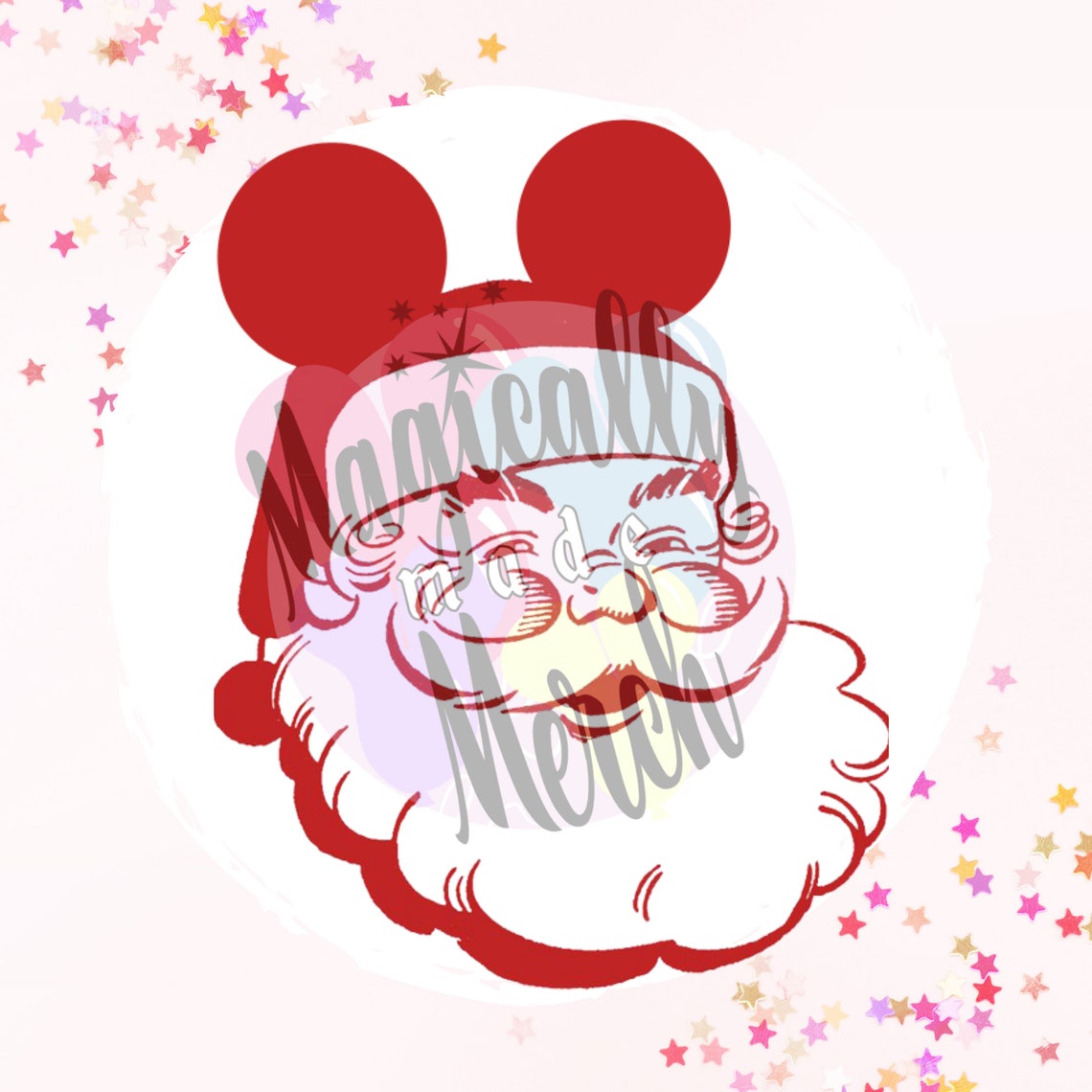 Christmas Santa Mickey SVG PNG JPG Files Instant Download Etsy