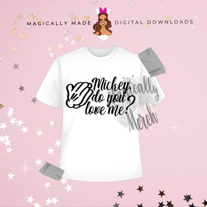 Mouse Kiki ¿Me amas? Divertido SVG: ¡ideal para Cricut! - Vintage inspirado en WDW